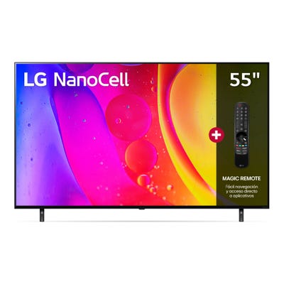 TV LG 55" Nanocell 4K UHD Smart ThinQ AI 55NANO80SQA