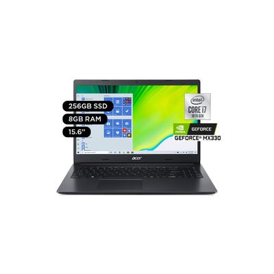 Laptop Acer Aspire 3 15.6" Windows 10 Intel Core i7-1065G7 8GB 256GB SSD A315-57G-78C5