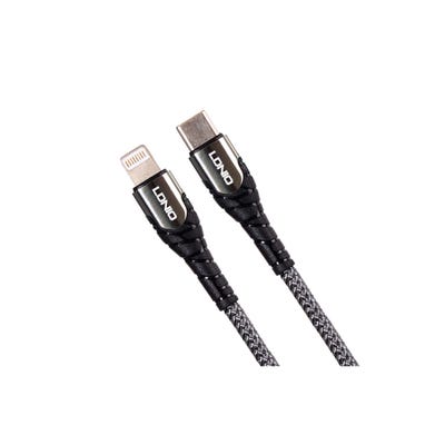 Cable Ldnio PD 30W LC111 USB-C A Lightn 1MT