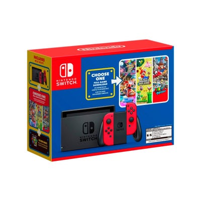 Consola Nintendo Switch Mario Choose One Bundle + Juego Nintendo Switch Digital
