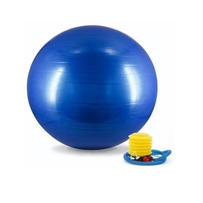 Pelota para pilates Sport Fitness 75CM + Inflador-azul FP-796327 Azul