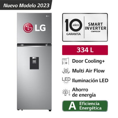 Refrigeradora LG DoorCooling 334LT GT33WPP Plateada