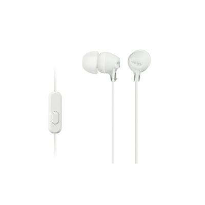 Audífonos in ear Sony con micrófono MDR-EX15AP Blanco