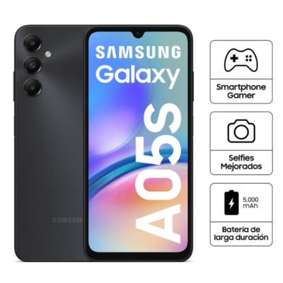 Celular Samsung Galaxy A05S 6GB 128GB 6.7" 4G Dual Sim Negro