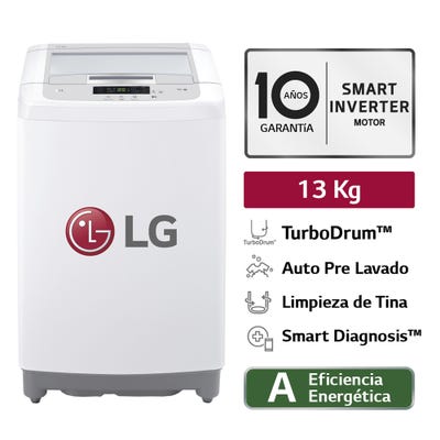 Lavadora LG Smart Motion 13KG WT13WPBK Blanca